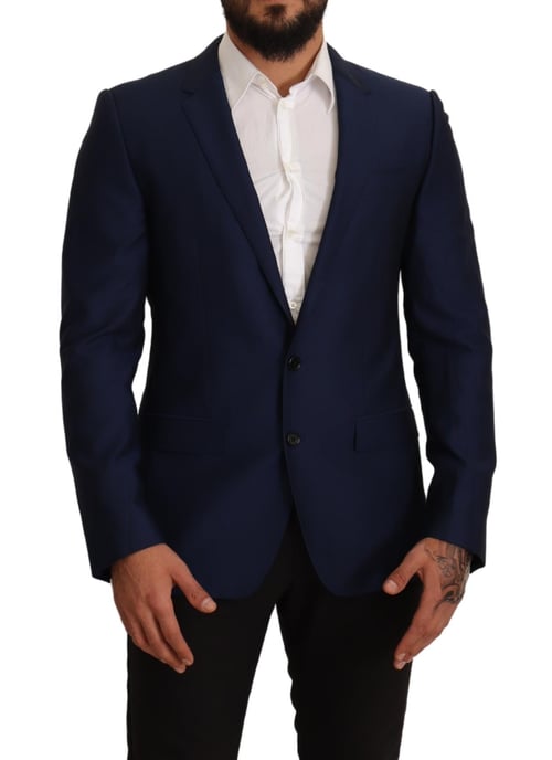 Chaqueta Slim Fit Azul Marino para Hombre Dolce & Gabbana Blazer MARTINI - Image 3