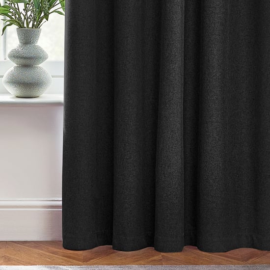 Cortinas Opacas con Ojetes Dawn Black de furn. - Image 4