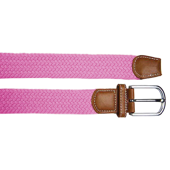 Asquith & Fox Mens Woven Braid Stretch Belt (Pink Carnation) - Image 2
