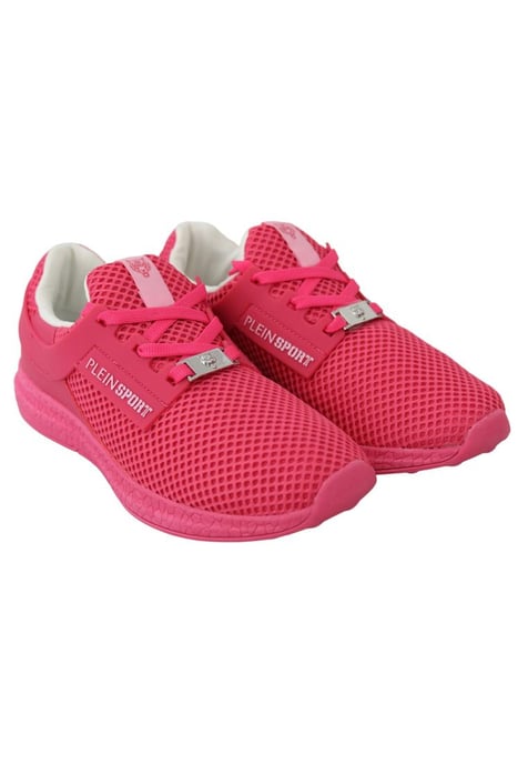 Plein Sport Women's Fuxia Beetroot Polyester Runner Becky Sneakers Shoes