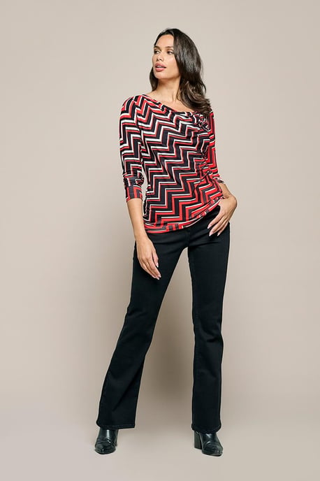 Caitlin Print Top Rot / Multi - Image 1