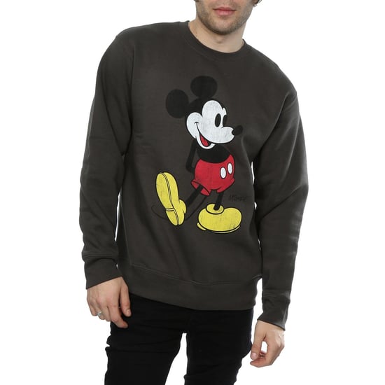 Disney Mens Mickey Mouse Classic Kick Sweatshirt (Light Graphite) - Image 3