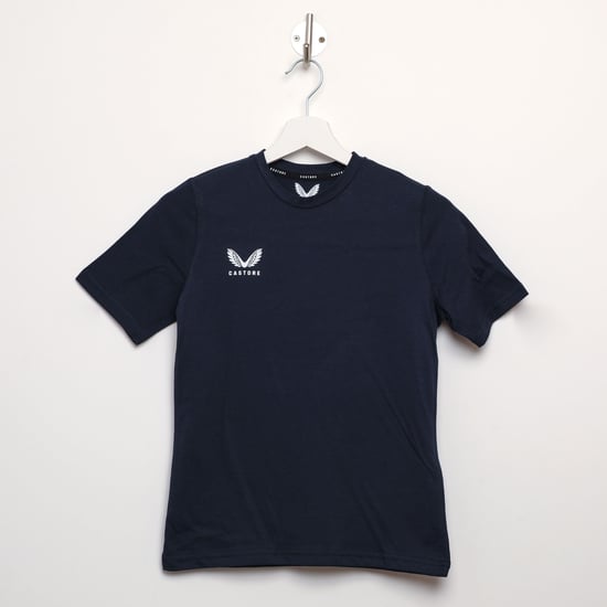 Boy's Castore Junior Cotton Leisure T-Shirt in Navy - Image 1