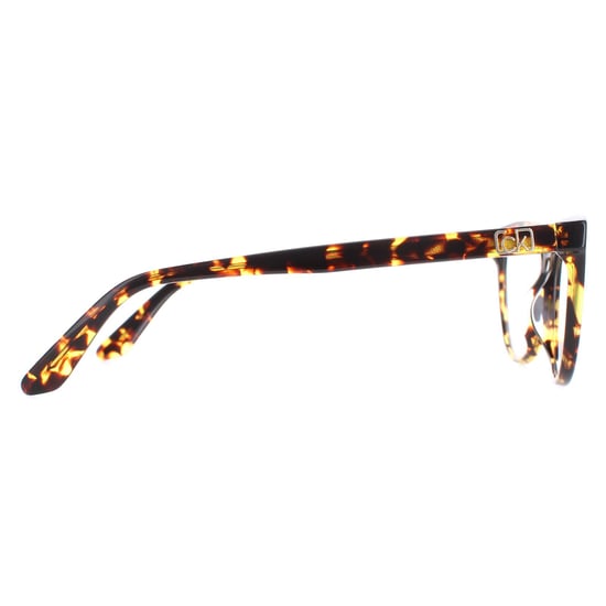 Calvin Klein Cat Eye Womens Brown Amber Tortoise Glasses