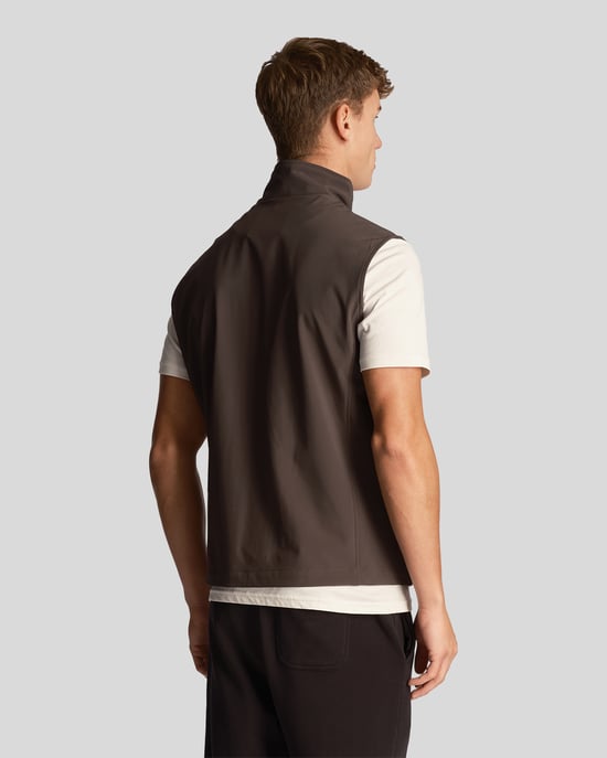 Men's Lyle & Scott Softshell Gilet in Grey