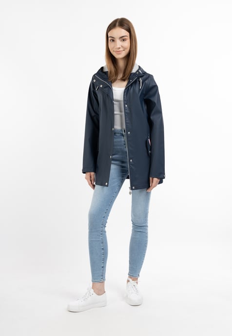 Mymo rain jacket women marine - Image 2