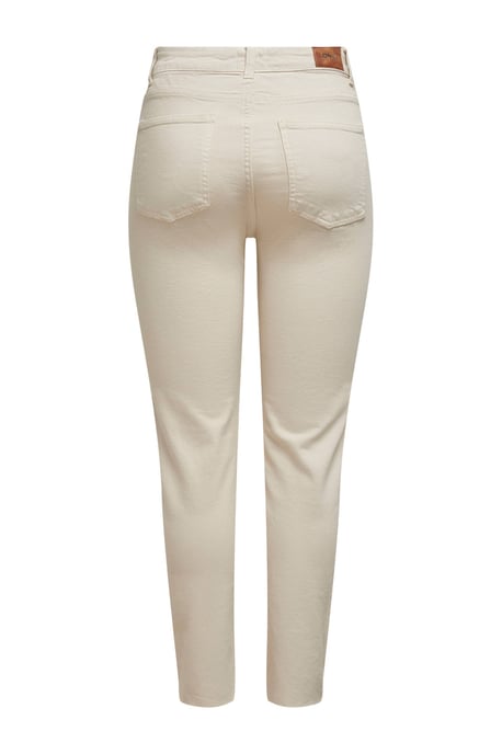 ONLY jeans de tiro alto rectos cortos ONLEMILY ecru - Image 2