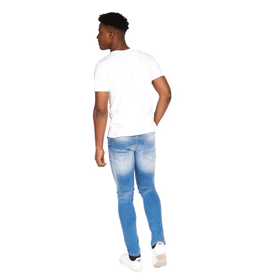 Crosshatch Mens Barbeck Slim Jeans (Light Wash) - Image 5