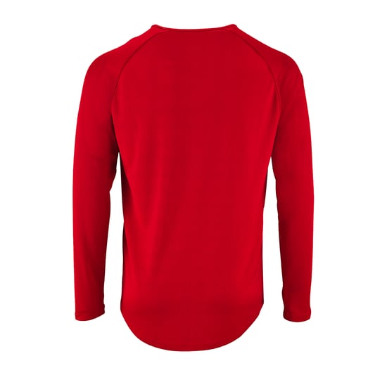SOLS Mens Sporty Long Sleeve Performance T-Shirt (Red) - Image 3