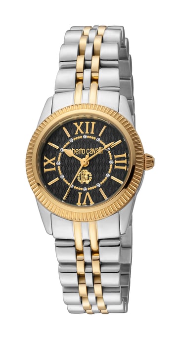 RC5L035M0095 Roberto Cavalli Womens Quartz Black Stainless Steel 5 ATM 28 mm Watch
