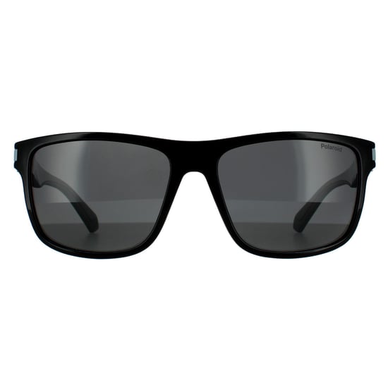 Polaroid Square Mens Black Grey Polarised Sunglasses 90041091