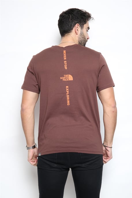 Camiseta The North Face Vertical en morado/naranja - Image 2