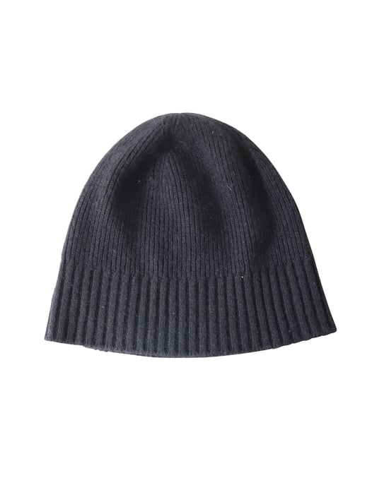 Burberry Knitted Beanie in Black Cashmere - Image 2