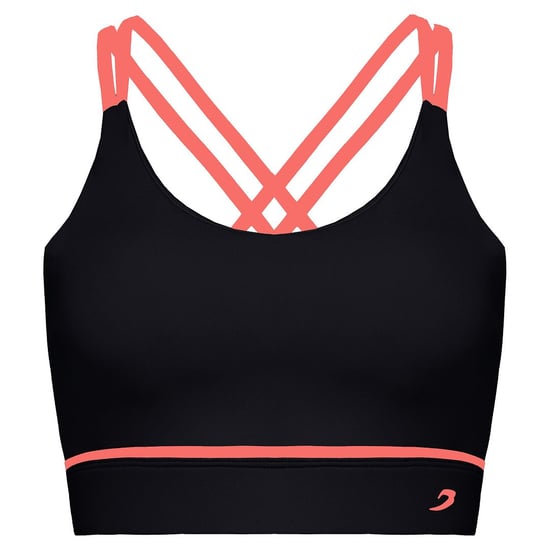 Sujetador deportivo negro para mujer Valerie de BoxRaw - Image 1