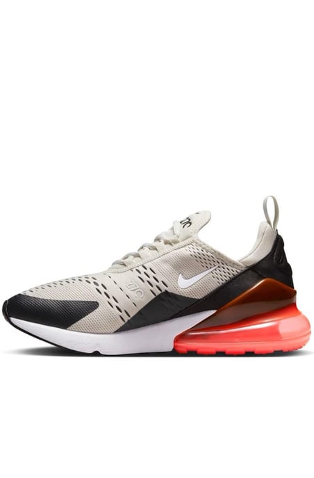 Zapatillas Nike Air Max 270, Negro/Hueso claro-Hot Punch - Image 3