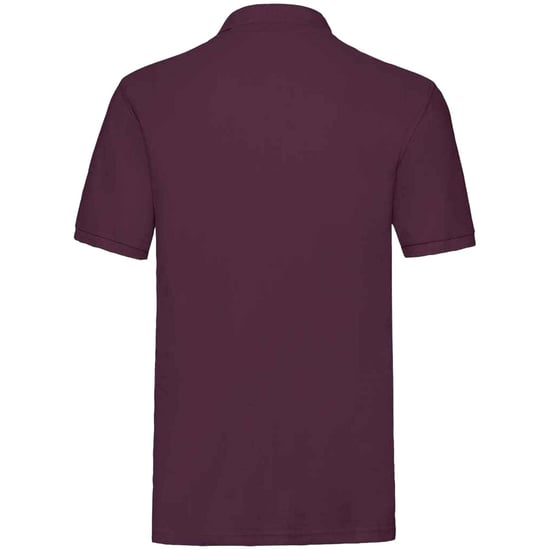 Fruit of the Loom Mens Premium Cotton Pique Polo Shirt (Burgundy) - Image 2