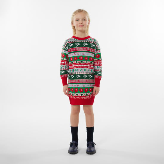 KENZO Girls Seasonal Knitted Dress in Red