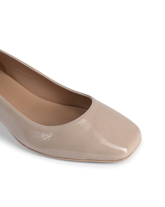 19V69 Italia Balerinas con Tacón para Mujer Sofia Naplack Cappuccino - Image 4