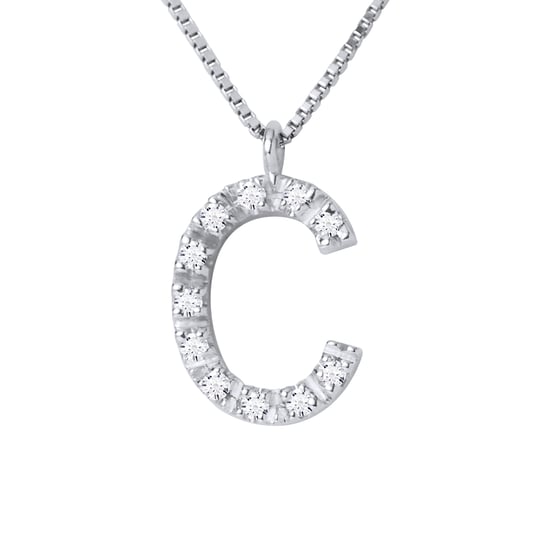 DIADEMA - Necklace with Diamonds - C - White Gold - Chaine Véntienne