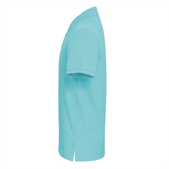 Asquith & Fox Mens Plain Short Sleeve Polo Shirt (Bright Ocean) - Image 3
