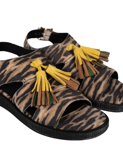 Geox Sandalias Taormina de mujer negro, beige - Image 5