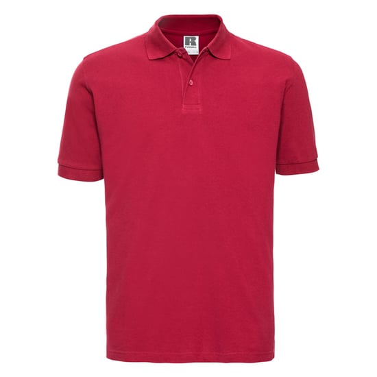 Russell Mens Classic Cotton Polo Shirt (Classic Red) - Image 1