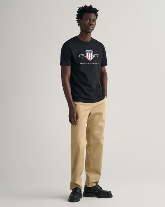 GANT Mens Regular Fit Short Sleeve Archive Shield T-Shirt - Image 4