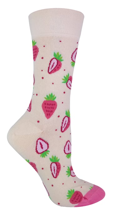 TALKIE SOCKS - Calcetines de algodón para mujer con diseño frutal y original - Image 1