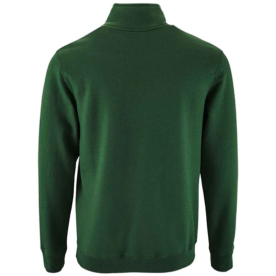 SOLS Mens Stan Zip Standing Collar Jumper (Bottle Green) - Image 2