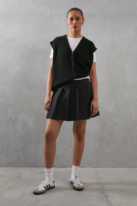 Knitted Button Through Waistcoat