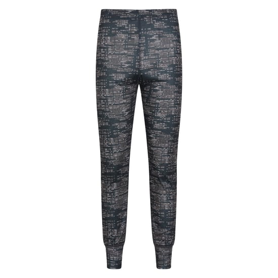 Mountain Warehouse Mens Talus Dash Print Thermal Bottoms (Black) - Image 1