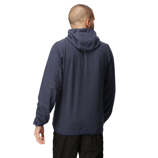 Regatta Mens Navigate Full Zip Fleece Jacket (Navy/French Blue) - Image 4