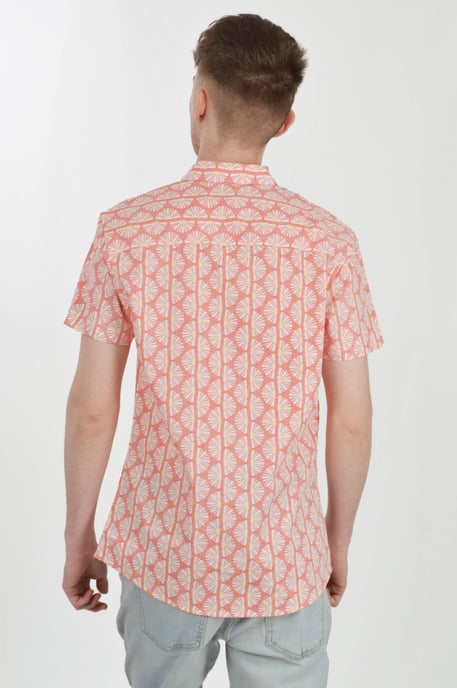 Print Cotton Short Sleeve Shirt - Image 4