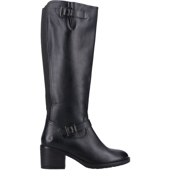 Hush Puppies Heidi Leather Women's Black Leather Boots - Image 4