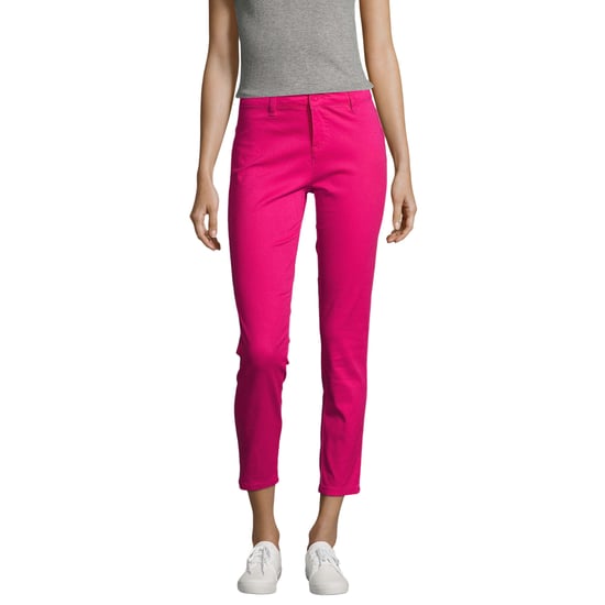 SOLS Womens/Ladies Jules Chino Trousers (Sunset Pink) - Image 2