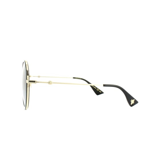 Gafas de sol Gucci GG0061S 001 Negro Oro Gris Degradado - Image 3