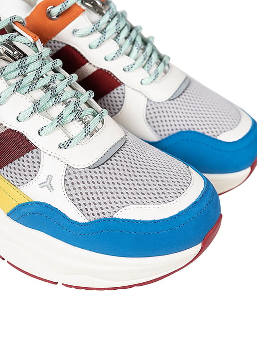 Bally Zapatillas Viber-T del hombre Blanco, amarillo, azul, Gris, multicolor, naranja, rojo - Image 4