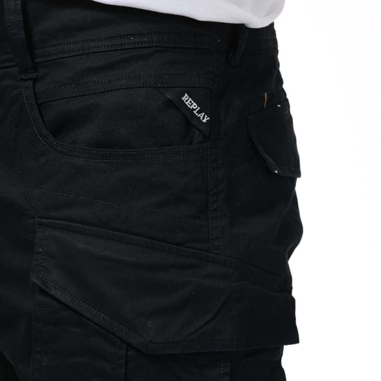 Pantalones Cargo Replay Joe para Hombre en Carbón - Image 5
