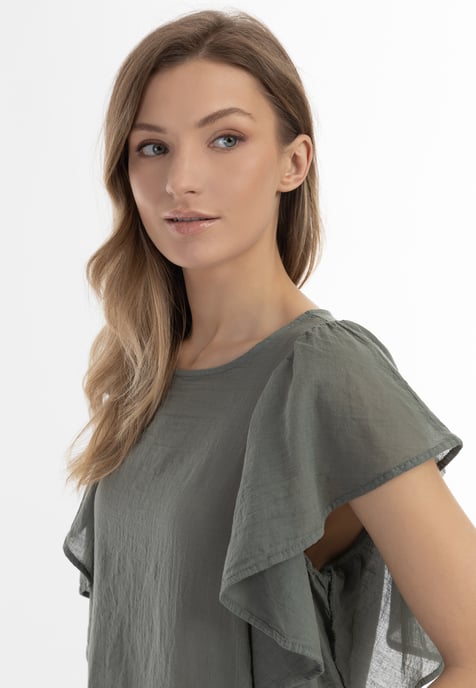 Dreimaster Blouse women olive - Image 5