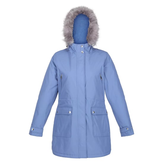 Regatta Womens/Ladies Sabinka Faux Fur Trim Parka (Slate Blue)