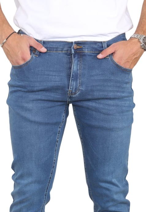 MYT Vaqueros de pierna recta para hombre Denim hiperelástico en azul - Image 4