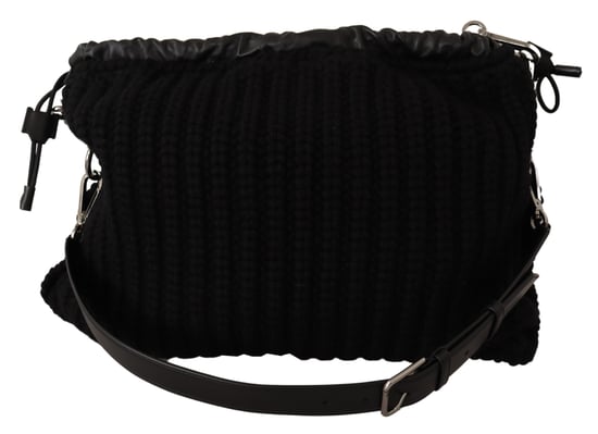 Bolso de hombro cruzado de cachemira negro de mujer de Dolce & Gabbana - Image 1