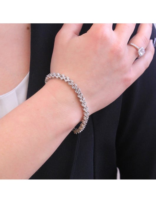 Pulsera Princesa - Plata y Cristal - Image 2