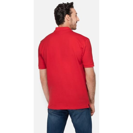 Russell Mens 100% Cotton Short Sleeve Polo Shirt (Classic Red) - Image 2
