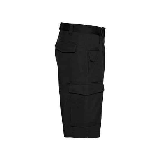 Russell Mens Polycotton Work Shorts (Black) - Image 3