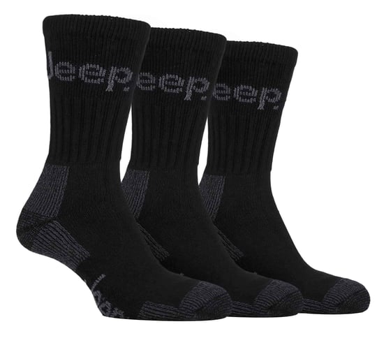 Hombres 3 Pares Jeep Terreno Suela Acolchada Caminata Senderismo Trabajo Calcetines - Image 1