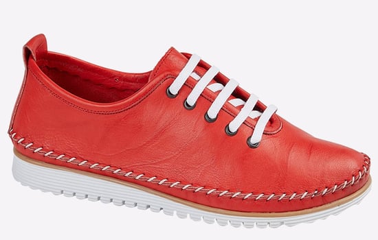 Mod Comfys Nevaeh Flexi Lace Leather Womens Shoes - Image 1
