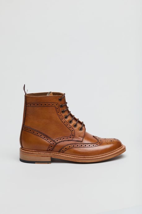 Ben Sherman Arthur Leather Men's Tan Boots - Image 2