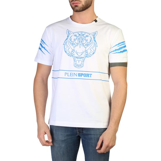 Camiseta de algodón blanca para hombre Plein Sport - Image 1