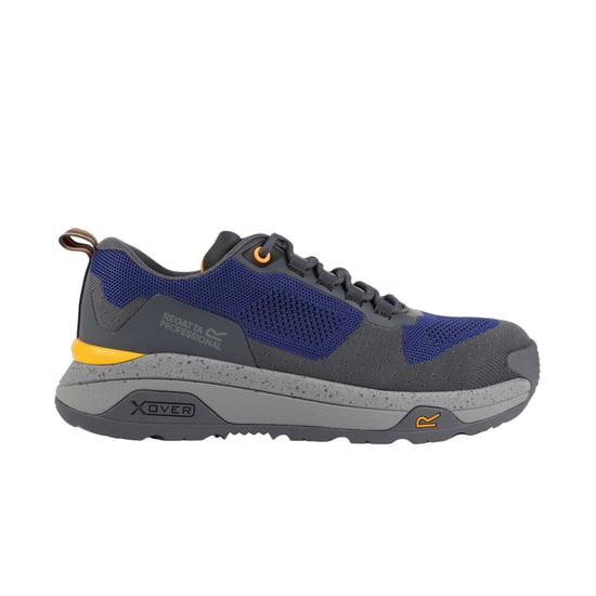 Regatta Mens Crossfort Safety Boots (Twilight Blue/Gunmetal Grey)